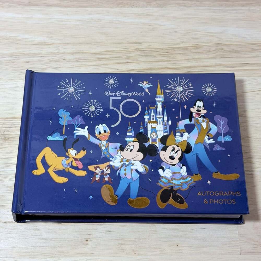 Disney Walt Disney World 50th Anniversary Autographs & Photos Book